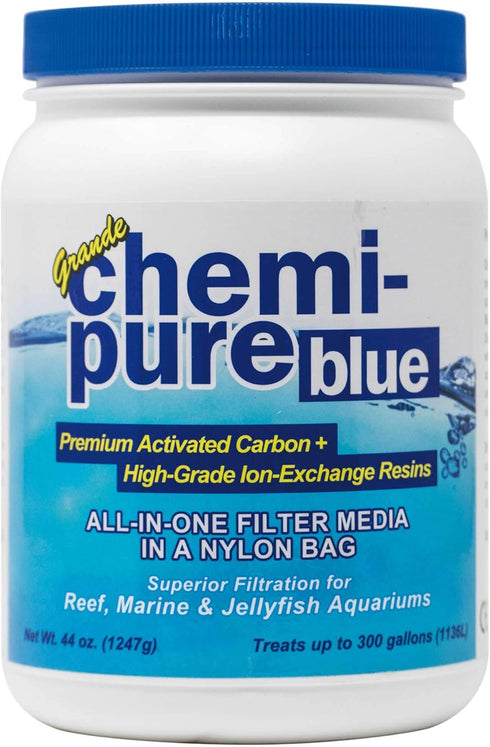 CPBLU44 Chemi-Pure Blue Grande Aquarium Filtration, 44 oz, Black