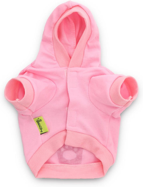 DroolingDog Pink Girl Dog Shirts - Puppy Hoodie with Princess Crown Sweatshirt for Small Dogs, XS