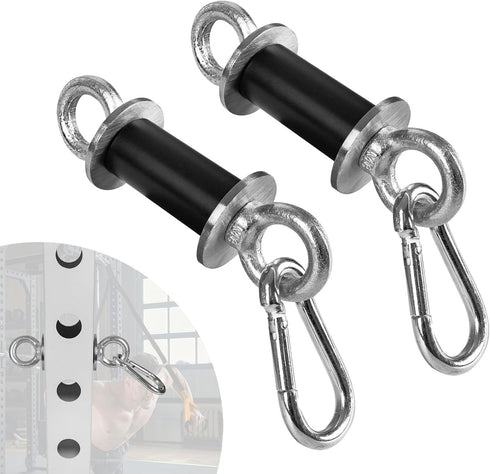 Ertuohg 2PCS Power Rack Attachments, Heavy Duty Squat Rack Attachments, Power Rack