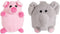 32023 Mini Elephant & Pig Dog Toy (2 Pack)