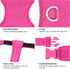 Light Up Dog Harness, No-Pull LED Rechargeable Glowing Pet Harness for Night Walking & Camping, Hotpink