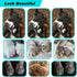 VICTHY 120pcs Cat Nail Caps - Cat Nail Covers with Adhesives and Applicators (Large)