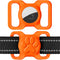 Dynmeow Airtag Dog Collar Holder, Stretchy Silicone for Medium and Large Dogs, Anti-Lost Compatible with 1.2 and 1.5