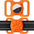 Dynmeow Airtag Dog Collar Holder, Stretchy Silicone for Medium and Large Dogs, Anti-Lost Compatible with 1.2 and 1.5