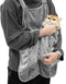 Cat Carrier Apron, Hands-Free Adjustable Pet Carrier for Cats and Small Dogs, Soft Breathable Washable Sling for Indoor