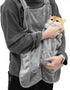 Cat Carrier Apron, Hands-Free Adjustable Pet Carrier for Cats and Small Dogs, Soft Breathable Washable Sling for Indoor