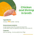 almo nature HQS Natural Chicken & Shrimp, Grain Free, Adult Cat Canned Wet Food, Shredded, 24 x 2.47 oz