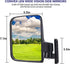 Newest Golf Cart Mirrors, 16.5" Panoramic Rear View and Folding Side Mirrors for Club Car