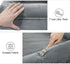 Medium Dark Grey Orthopedic Dog Bed, Washable with Removable Bolster, Waterproof Non-Skid Bottom