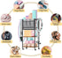 Weight Rack for Home Gym, Dumbbell Rack and Fabric Yoga Mat Storage, Organizes Fitness Equipment