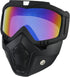 Airsoft Mask Full Face, Paintball Mask, Tactical Mask, Motorcycle Helmet Goggles with Removable Face Mask for Men Women
