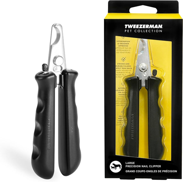 Tweezerman Large Nail Clippers for Dogs & Cats, Manual Professional Cat &