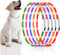 Weewooday 5 Pcs Light Up Dog Collars, Silicone LED Lighted for Night Walking, Rechargeable Glow in The Dark Safety