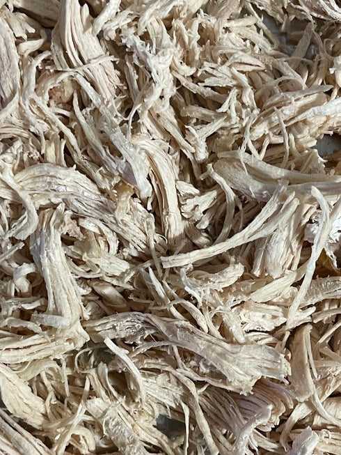 6oz 1.8 lbs. 25-year Backpackers,Campers,Survivalist Cooked Freeze Dried Pulled Boneless Skinless Chicken Breast |