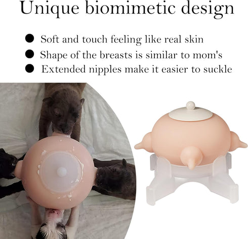 Doggiema Doggiema puppy's feeders Nipple Feeder Puppy Feeding Milk replacer Nursing Station puppy's Bottles Dongdong