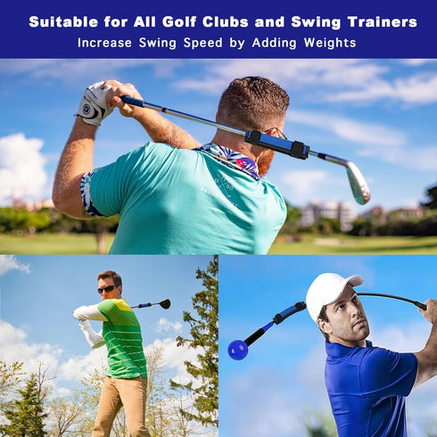 Golf Swing Weights, Stripe Golf Club Weight for Practice, Training, and Warm Up Accessory Tool