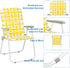 HEPMIMZHU 2 120kg Pcs Folding Portable Beach Chair, High Back Low Seat Lightweight Beach Chairs for Beach Tent Camping