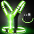 Simket LED Light Up Running Vest, High Visibility Reflective Vest for Night Walking and Running