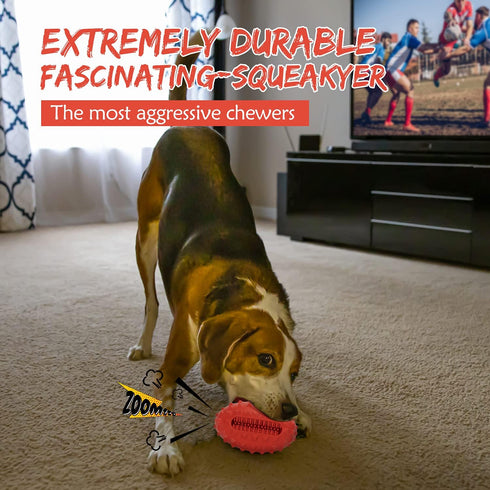 VANFINE Dog Toy, Squeaky Indestructible Tough Stick Chew Toy for Large Dogs, Non-Toxic Natural Rubber (Medium/Large Dog)