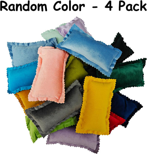 RIOUSSI Set of 4 Cozy Mini Pet Pillows for Guinea Pigs, Hedgehogs, Ferrets, Chinchillas, Bunnies, Rabbits, and Rats