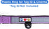 Pawtitas Lumberjack Padded Martingale Collar for Dogs, Soft Neoprene with Reflective Band, Medium Orchid