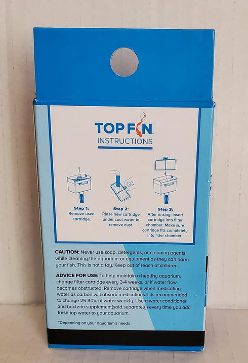 Top Fin EF-S Element Filter Cartridge 3 Month Supply 2.1 in X 3.7 in by Petco