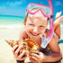 Kids Snorkel Swim Mask, Child Diving Mask with Anti-Fog Goggles and Nose Cover for Snorkeling