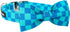 Maca Bates Blue Checkered Dog Collar with Bowtie, Adjustable Breakaway Plaid Collars for Small Medium Large XL Pets
