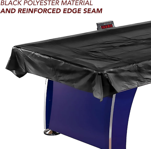 Hathaway Universal Air Hockey Table Cover - Black, Weather-Resistant Polyester, Fits 6 to 7.5 Ft Tables, Weighted