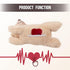 PetPrime Dog Plush Toy, Heart Beat Puppy Plush Bear with Warmer Bag, Soft Anxiety Relief Toy for Dogs