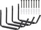 LUGO Heavy Duty Steel Storage Hooks - Wall Mounted Rack for Hanging Canoes, Kayaks, Surfboards, and Bikes