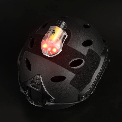 NOBUHIRO Tactical Helmet Light, IR Strobe + 5-Speed Red Strobe Light for Camping Hunting Outdoor Sports