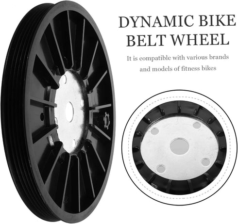 Exercise Bike Belt Pulley Fitness Bike Accessory Workout Intensity Easy Installation Compatible Various Models Drive