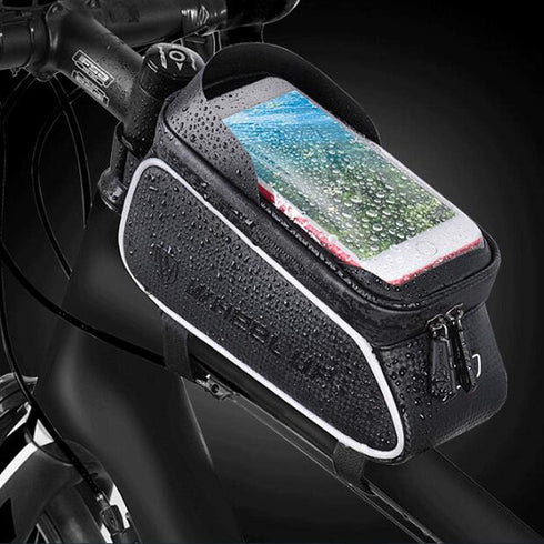 Universal Bike Phone Holder - Black Handlebar Mount, Compatible with iPhone 15/14/13/12/11/10, Samsung Galaxy S8 Plus