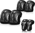 SKT HP Protective Gear Set for Adults: Knee Pads, Elbow Pads & Wrist Guards for Inline Skating, Biking, Skateboarding