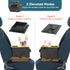 PETSFIT Portable Small Dog Car Seat with Patent Safe Buckles and Clip-On Leash, Suitable for Pets Up to 25lbs (Black)