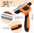 MIU COLOR Pet Grooming Brush - Deshedding Tool for Dogs & Cats, Reduces Shedding by up to 95%, Orange