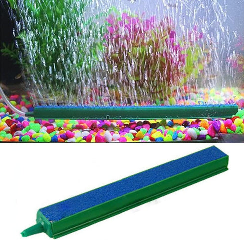 Saim 10 Inch Bubble Diffuser Air Stone Bar for Aquarium Fish Tank Oxygen Supply - Green & Blue
