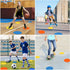 TuXHui 4" 9" 12/18/24 Poly Spots or Flat Cones Spot Markers for Gym/PE Training, Dance, Pcs Non-Slip Rubber Floor Dots