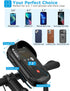 Commutes 7" whale falll Bike Handlebar Bag Waterproof, Quick Release Phone Holder Mount with Touchscreen, Stable