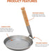 JÄGARSTEKPANNA Original Carbon Steel Frying Pan with Foldable Birch Handle