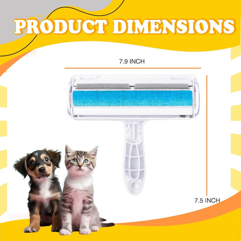 PetnBeyond Pet Hair Remover Roller, Reusable Tool for Fur Removal from Furniture, Clothing, and Bedding, Self-Cleaning
