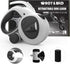 HCY&WLD Upgrade 4-in-1 Retractable Dog Leash - LED Light, Dispenser, Poop Bags, 16 ft Heavy Duty with Anti-Slip Handle