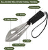 iunio Hiking Trowel, Camping, Backpacking, Portable Shovel, Multitool, Ultralight Camp Tool, with Carrying Pouch, for Gardening, Outdoor, Survival