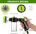 Upgrade Pup Jet Dog Wash, Outdoor Shampoo Hose Attachment with Soap Dispenser and Bath Brush for Pets.