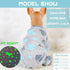Small Dog Pajamas, Glow in Dark Tie Dye Unicorn Sweater for Tiny Dogs, Super Soft Velvet Material (Blue, X-Small)