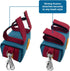 Dog Poop Bag Holder for Leash, Zippered Canvas Poop Bag Dispenser Pouch with Velcro Straps & Metal Carabiner Clip