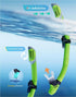 Snorkeling Gear for Adults - Dry-Top Snorkel Set with 180° Panoramic Wide View Diving Mask
