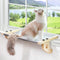 AMOSIJOY Cat Sill Window Perch Sturdy Cat Hammock Window Seat with Wood