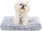 KSIIA Washable Dog Bed, Deluxe Plush Dog Crate Beds, Fluffy Comfy Kennel Pad, Anti-Slip Pet Sleeping Mat for Large,